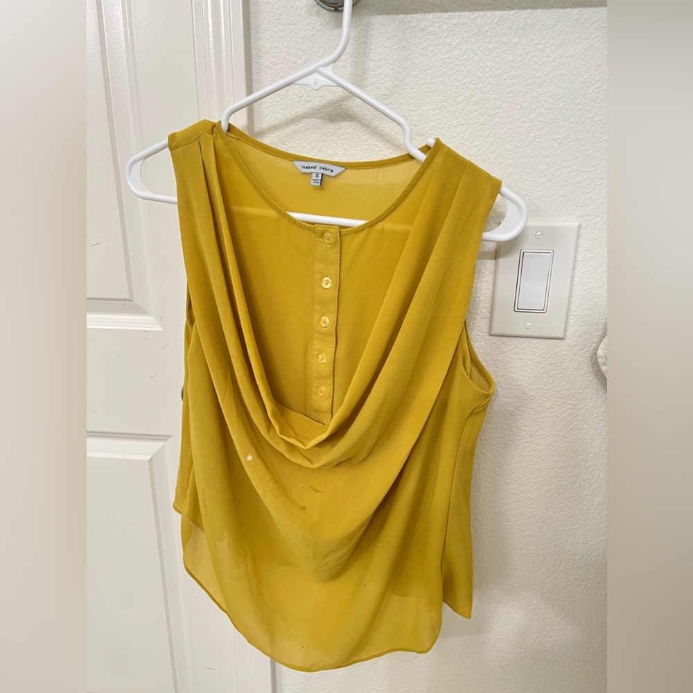 Naked Zebra-Yellow shirt